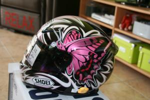 Shoei Xr 1000 Papillon Rose Forum Moto Run 100 Motards
